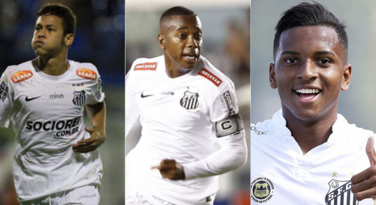 Santos - O Santos tem um ataque fortíssimo, com Neymar e Robinho. O Peixe com jogadores da base tem Rafael Cabral (Reading); Daniel Guedes (Goiás), Marcelo (Lyon), Lucas Veríssimo (Benfica) e Emerson Palmieri (Chelsea); Thiago Maia (Flamengo), Ganso (Fluminense) e Diego (Flamengo); Robinho (sem clube), Neymar (PSG) e Rodrygo (Real Madrid)