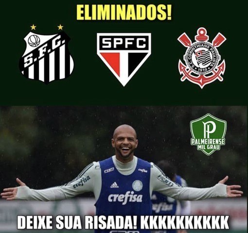 Corinthians, São Paulo e Santos são eliminados e viram memes nas