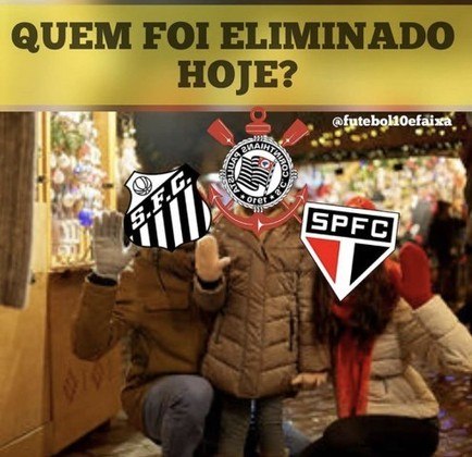 Santos, São Paulo e Corinthians são eliminados na mesma noite e fato rende memes na web