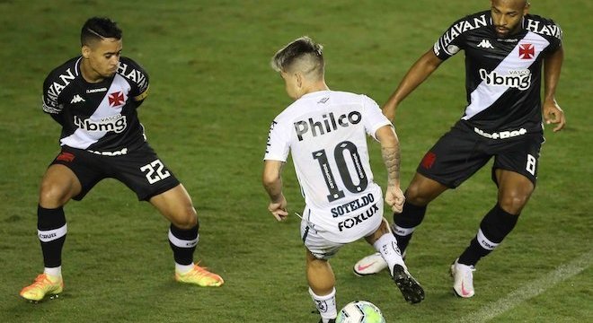 Santos cede empate duas vezes e empata em casa com Vasco - Esportes - R7  Lance