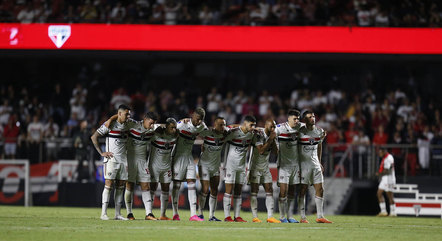 São Paulo em jogo contra a LDU pela Sul-Americana
