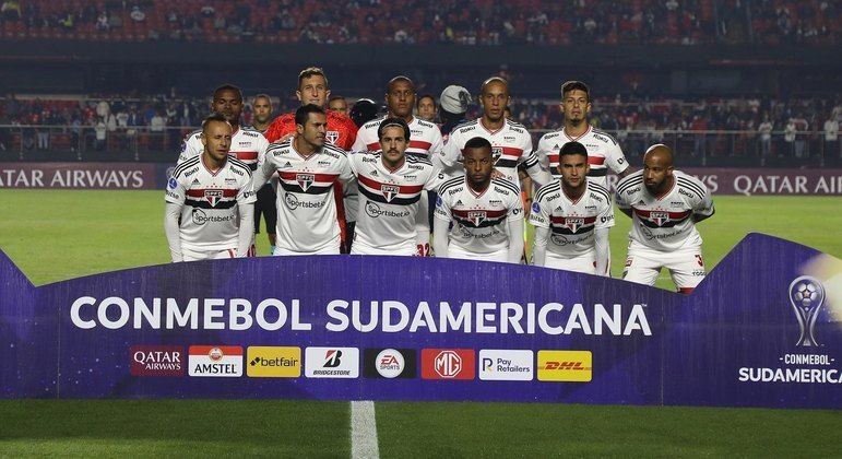 São Paulo em partida pela Copa Sul-Americana