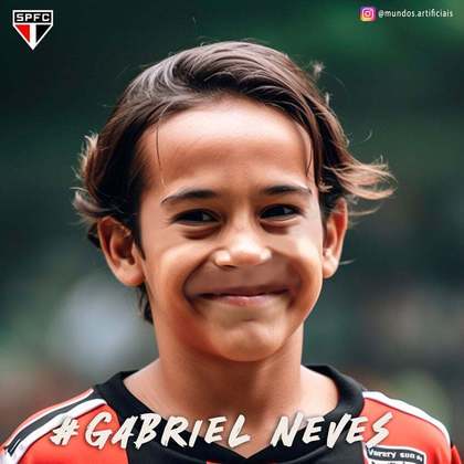 São Paulo: versão criança de Gabriel Neves, criada com auxílio de inteligência artificial.
