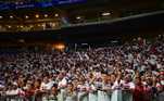 Parece até que o jogo é no Morumbi!