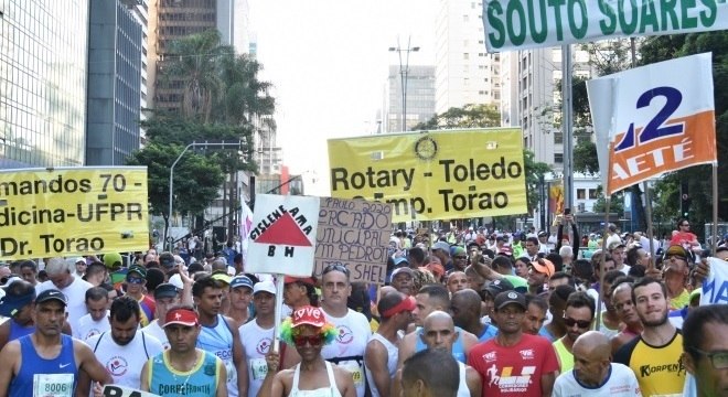 São Silvestre contou com a participação de inúmeros atletas amadores