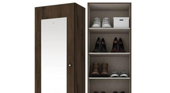 Sapateira com espelho e 3 gavetas