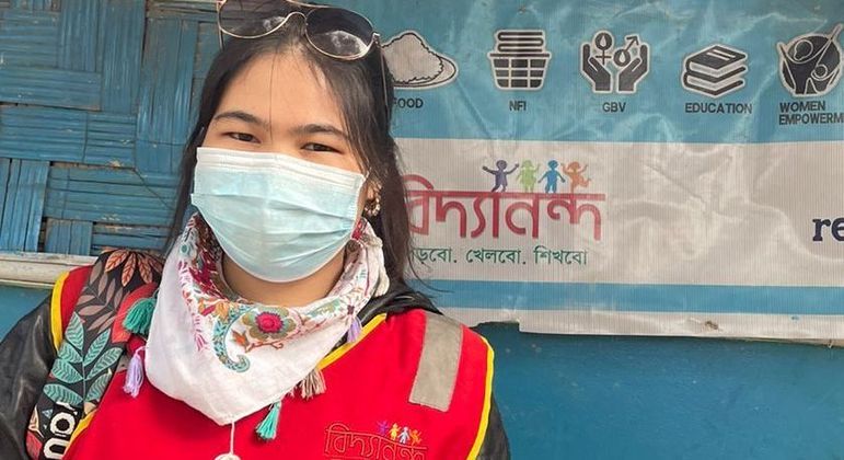 Sara Razi, de 23 anos, deixou o Afeganistão em meio ao avanço do Talibã 