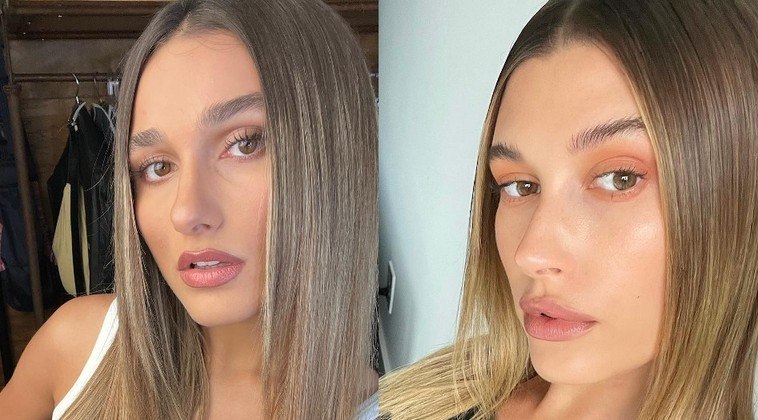 Quem também publicou uma sequência de fotos fazendo carão, no final do ano passadofoi Sasha Meneghel. Nos cliques, a filha de Xuxa usa uma maquiagem leve e os cabelos lisos e alongados. As pessoas, então, comentaram sobre a semelhança da estilista e modelo com a também modelo Hailey Bieber