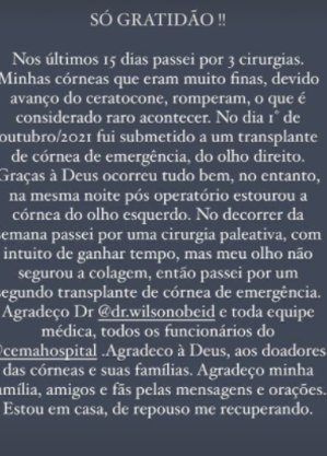 Postagem de Saulo Meneghetti