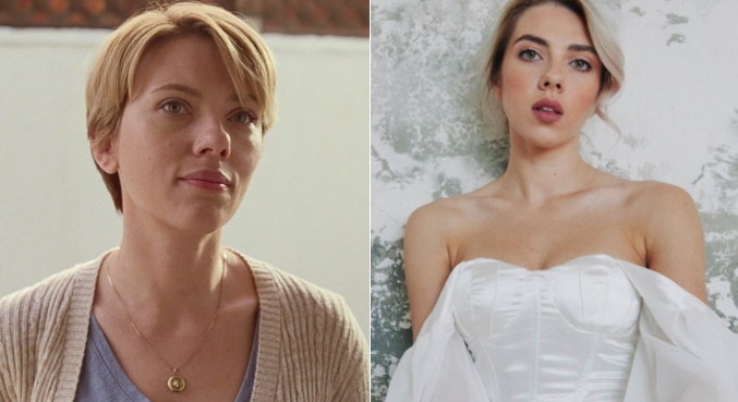 À esquerda, Scarlett em 'História de um Casamento', e Ekaterina à direita