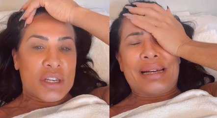 Scheila durante a sessão de massagem modeladora