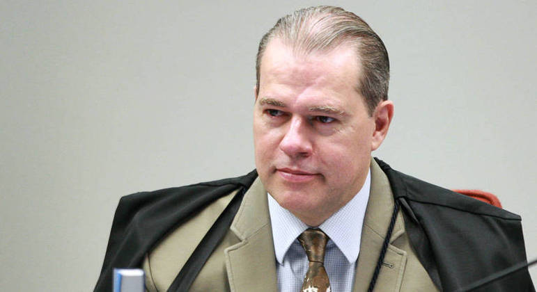 Dias Toffoli, ministro do STF, durante sessão da 1ª Turma por videoconferência, em 2021