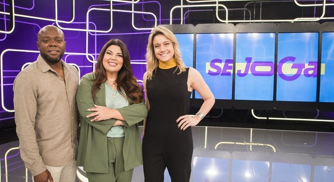 Érico Braz, Fabiana Karla e Gentil no 'Se Joga'