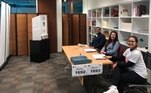 Seção eleitoral na Nova Zelândia, onde aeleição começou neste sábado (1), às 16h pelo horário de Brasília, e que teve aeleição concluída neste domingo