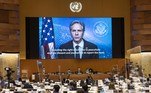 O secretário de Estado americano, Antony Blinken, sugeriu nesta terça-feira (1º) que a Rússia seja excluída do Conselho de Direitos Humanos da ONU, em retaliação pela invasão da Ucrânia