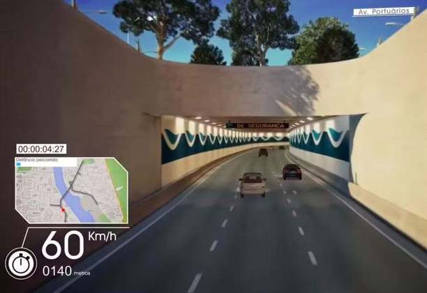 Segundo o comunicado do Governo de São Paulo, o túnel vai encurtar o tempo de viagem entre as duas cidades em aproximadamente 50 minutos.