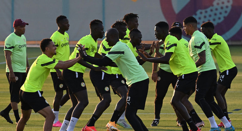 Seleção do Senegal está treinando no centro de Duhail SC