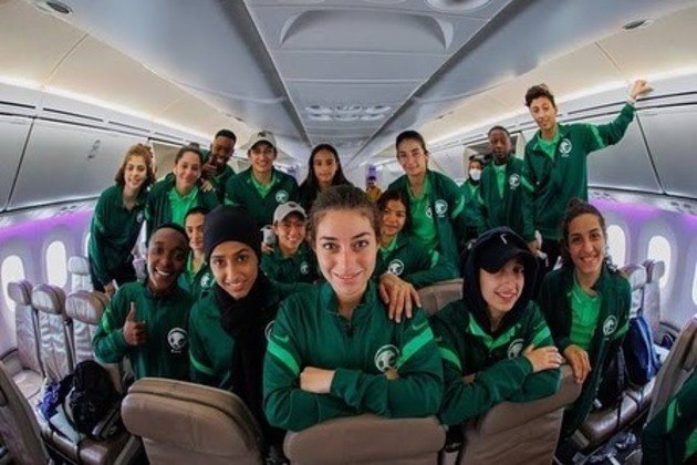 A seleção feminina de futebol da Arábia Saudita também recebeu o reconhecimento do brasileiro. 