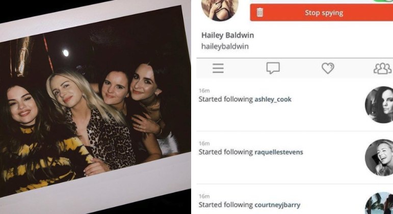 Amizades em comumAté mesmo as amigas de Selena que não são celebridades são seguidas por Hailey Bieber nas redes sociais. A modelo, inclusive, se aproximou de algumas delas e acabou criando uma amizade