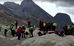 O governo italiano culpou as mudanças climáticas e as temperaturas recordistas pela avalanche violenta