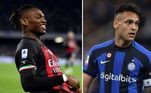 Rafael Leão X Lautaro MartínezGrande estrela dos últimos anos no Milan, Rafael Leão é, para azar dos torcedores, ainda uma dúvida em campo. O atacante tem sofrido com uma lesão na coxa e pode não jogar contra a Inter. Porém, se jogar será uma surpresa muito bem-vinda, já que é um dos mais decisivos da equipe, com 44 jogos, 13 gols e 13 assistências na temporada. Caso não jogue, o substituto provavelmente será Saelemaekers. Do outro lado, o campeão do mundo Lautaro Martínez tenta vencer a primeira Champions League da carreira. Na Inter desde 2018, o jogador tem números melhores do que os do português do rival. São 49 jogos, 23 gols e 10 assistências no ano