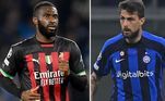 Tomori X AcerbiNa zaga, o duelo entre os dois jogadores é acirrado, já que os dois possuem atuações sólidos nas partidas. Formado pelo futebol italiano e inglês, Tomori soma mais de três mil minutos em campo nesta temporada e, em 39 jogos, marcou um gol no Campeonato Italiano. Do outro lado, emprestado pela Lazio, Acerbi faz a primeira temporada com a Inter e soma 41 partidas, além de um gol