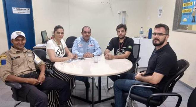 Durante visita ao SEMTRAN de Porto Velho, onde ficou acertado palestra no I Fórum de Segurança e Educação de Trânsito