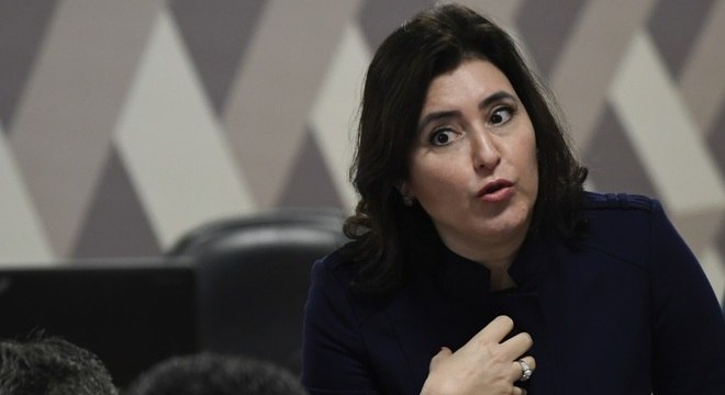 A presidente da CCJ do Senado, senadora Simone Tebet (MDB-MS)