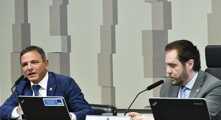Senadores Márcio Bittar (União-AC) e Plínio Valério (PSDB-AM), relator e presidente da CPI das ONGs, respectivamente