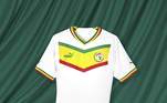 Senegal (grupo A): camisa 1 (lançada oficialmente) / fornecedora: Puma - integrante de 