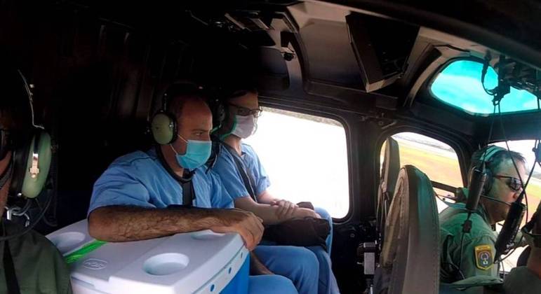 Em quatro minutos, helicóptero do DF leva coração a hospital 