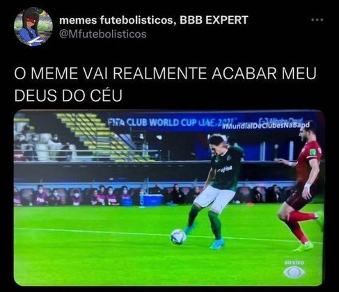 Será que é o fim? Torcedores brincam com possibilidade de título do Palmeiras no Mundial de Clubes.