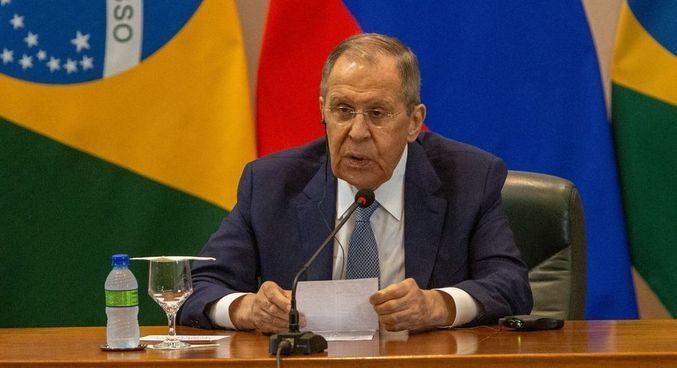 Serguei Lavrov esteve no Brasil em abril, quando se encontrou com o presidente Lula