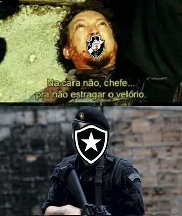 Série B do Brasileirão: torcedores fazem memes com goleada do Botafogo diante do Vasco da Gama, em São Januário.