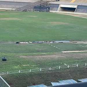 O estádio Serra Dourada: completamente detonado após sequência de shows 