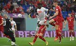 Embolo em ação contra a Sérvia