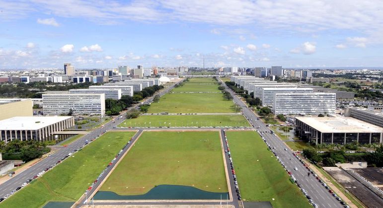 Esplanada dos Ministérios em Brasília