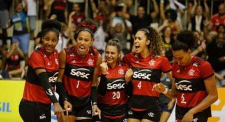 Sesc RJ Flamengo venceu o Osasco em casa (Foto: Gilvan de Souza/Flamengo)