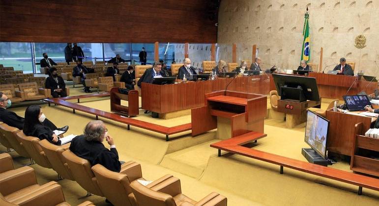Sessão plenária do Supremo Tribunal Federal, em Brasília