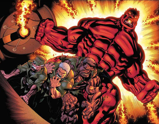 Seus principais rivais são o General Ross/Hulk Vermelho (foto), o Homem de Ferro, o  Líder e o Abominável. Ele também rivaliza e luta contra o Sr Fantástico, o Thanos, Dr. Estranho, Raio Negro e o Fanático.
