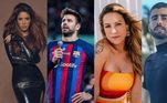 Shakira, Gerard Piqué, Luana Piovani, Pedro Scooby