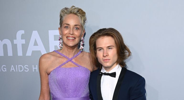 Sharon Stone e o filho, Roan
