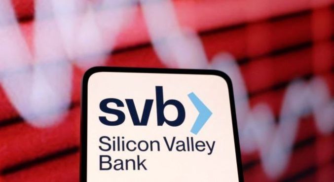 Logotipo do Silicon Valley Bank, que registrou a maior falência desde crise de 20083 