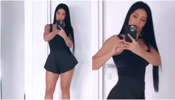 Simaria se exibe com look preto básico e curtinho: 'Bem menininha' (Reprodução/Instagram/@simaria)
