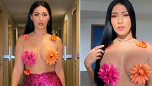 Simaria viraliza nas redes sociais ao relembrar fantasia ousada com flores: 'De outros Carnavais' 