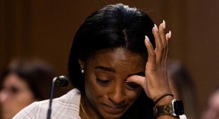 Biles chorou durante depoimento no Congresso dos EUA