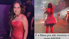 Calça de Simone Mendes rasga pela segunda vez em dez dias na Festa do Peão de Barretos