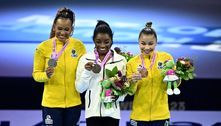 Rebeca Andrade é bronze na barra de equilíbrio no mundial de ginástica; Biles é ouro