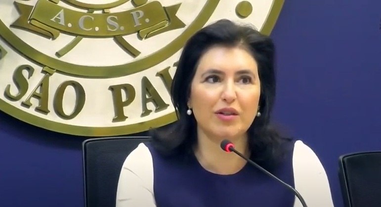 Pré-candidata à Presidência pelo MDB, senadora Simone Tebet