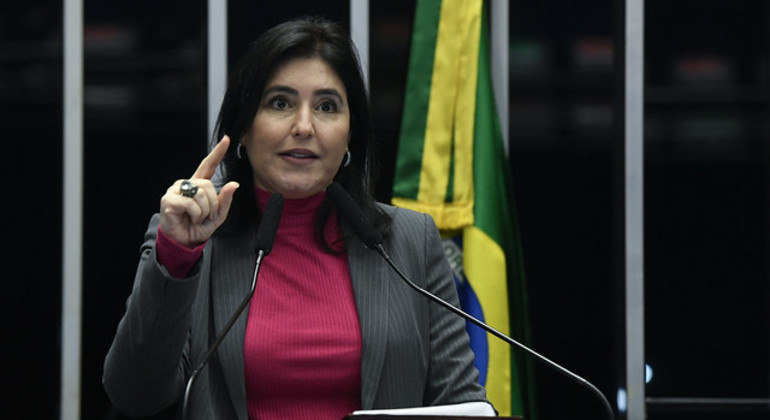 A senadora Simone Tebet